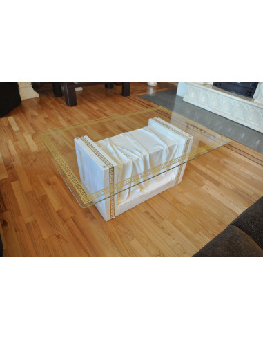 Stół 6007 biały złocony