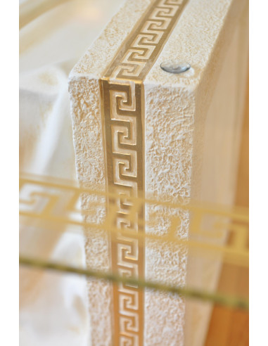 Stół 6007 biały złocony