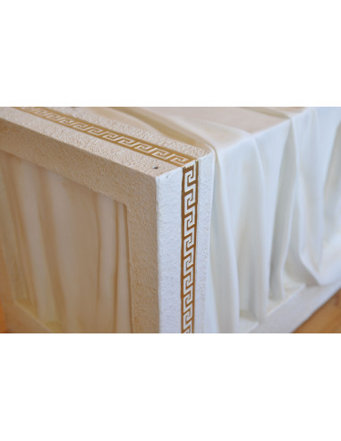 Stół 6007 biały złocony