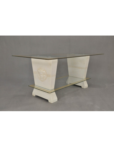 Stół 6008 - biały złocony