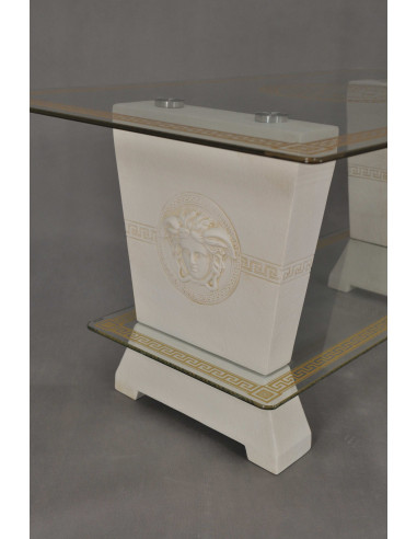 Stół 6008 - biały złocony