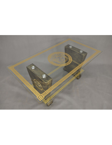 Stół 6008 brąz pozłacany