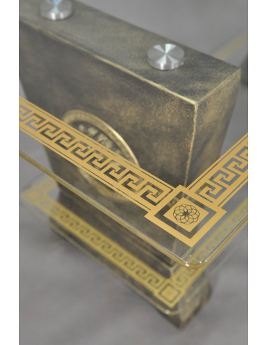 Stół 6008 brąz pozłacany