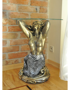 Stół kobieta szklany