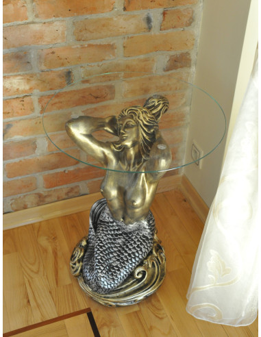 Stół kobieta szklany