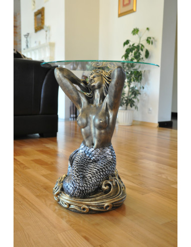 Stół kobieta szklany