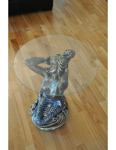 Stół kobieta szklany