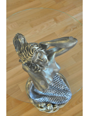 Stół kobieta szklany