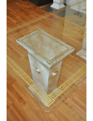 Stół szklany 6035 marmur