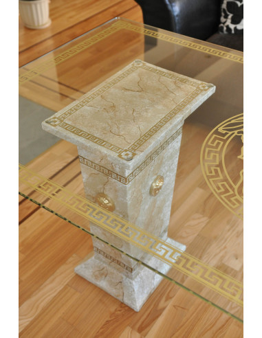 Stół szklany 6035 marmur