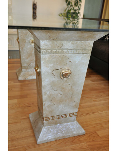 Stół szklany 6035 marmur