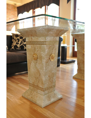 Stół szklany 6035 marmur