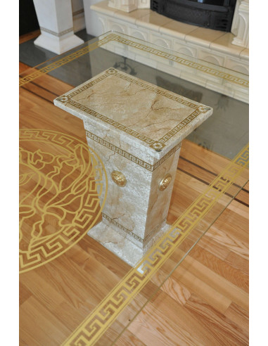 Stół szklany 6035 marmur