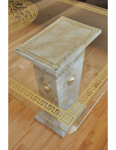 Stół szklany 6035 marmur