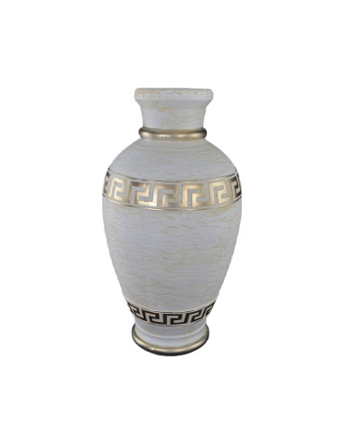 Barek mała Amfora biała złocona