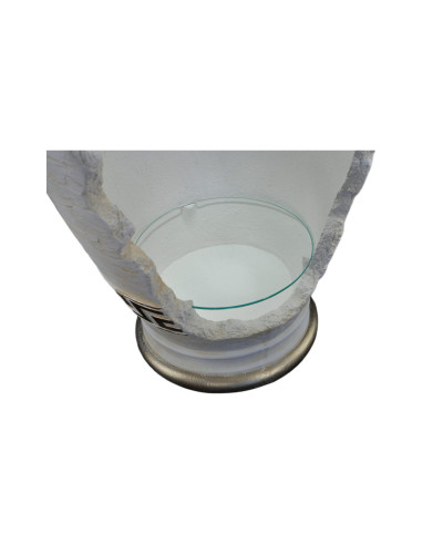 Barek mała Amfora biała złocona