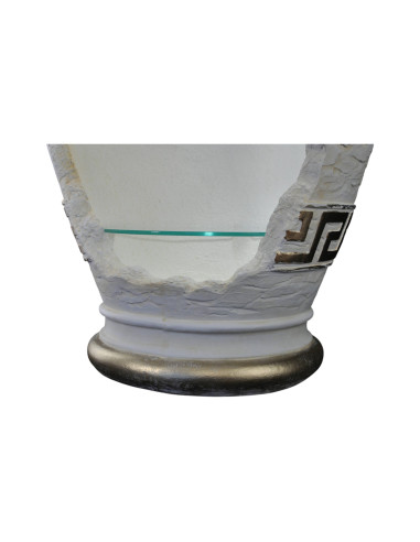 Barek mała Amfora biała złocona