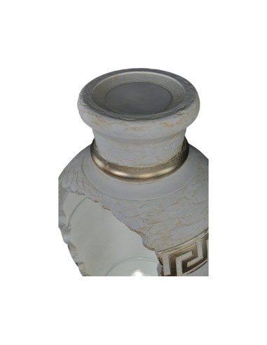 Barek mała Amfora biała złocona