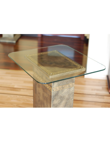 Mały stół szklany marmur