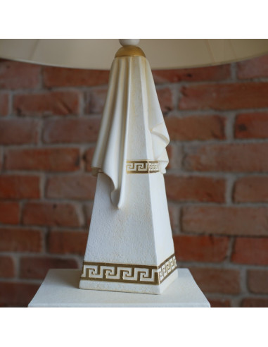 Lampa stołowa nocna z szarfą styl Grecki klasyczny mod. 2