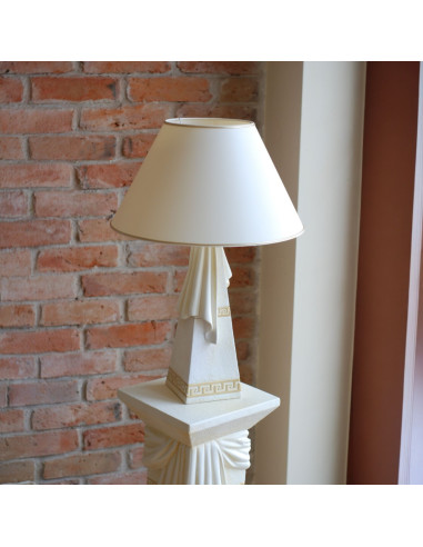 Lampa stołowa nocna z szarfą styl Grecki klasyczny mod. 2