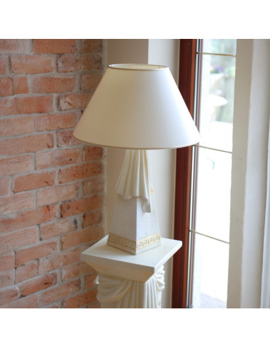 Lampa stołowa nocna z szarfą styl Grecki klasyczny mod. 2