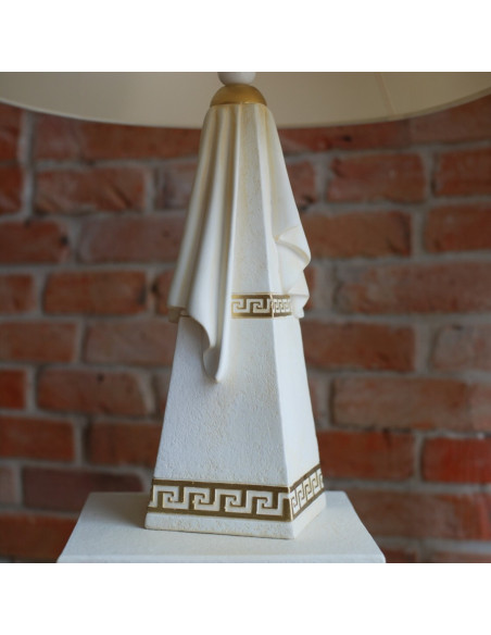 Lampa stołowa nocna z szarfą styl Grecki klasyczny mod. 1