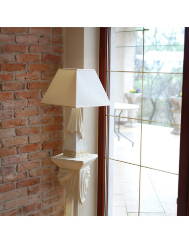 Lampa stołowa nocna z szarfą styl Grecki klasyczny mod. 1