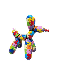 Figura Balon Dog Pop-Art Puzzle Jigsaw Hard-edge styl Koons wysoki połysk żywica