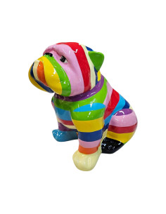 Figura Buldog Pop-Art Neo-Pop Hard-edge Multicolor wysoki połysk żywica