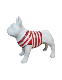 Figura Buldog Pop-Art Patchwork szachownica Multicolor wysoki połysk żywica
