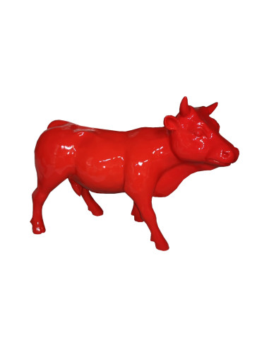 Figura Byk Pop-Art Monokolor czerwień wysoki połysk żywica