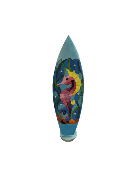 Figura Deska Surfingowa Pop-Art Surf Art kolorowa wysoki połysk żywica