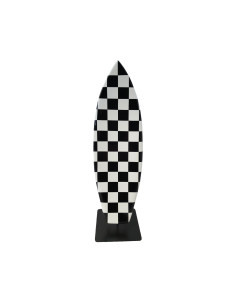 Figura Deska Surfingowa Op-Art Hard-edge Szachownica wysoki połysk żywica