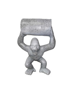 Figura Goryl z beczką Industrial beton efekt kamienia wysoki połysk żywica